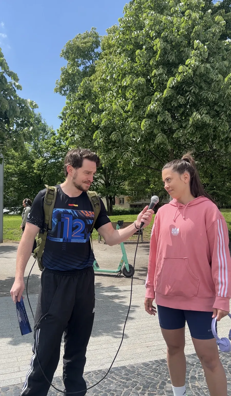 Prowadzenie wywiadu na evencie sportowym